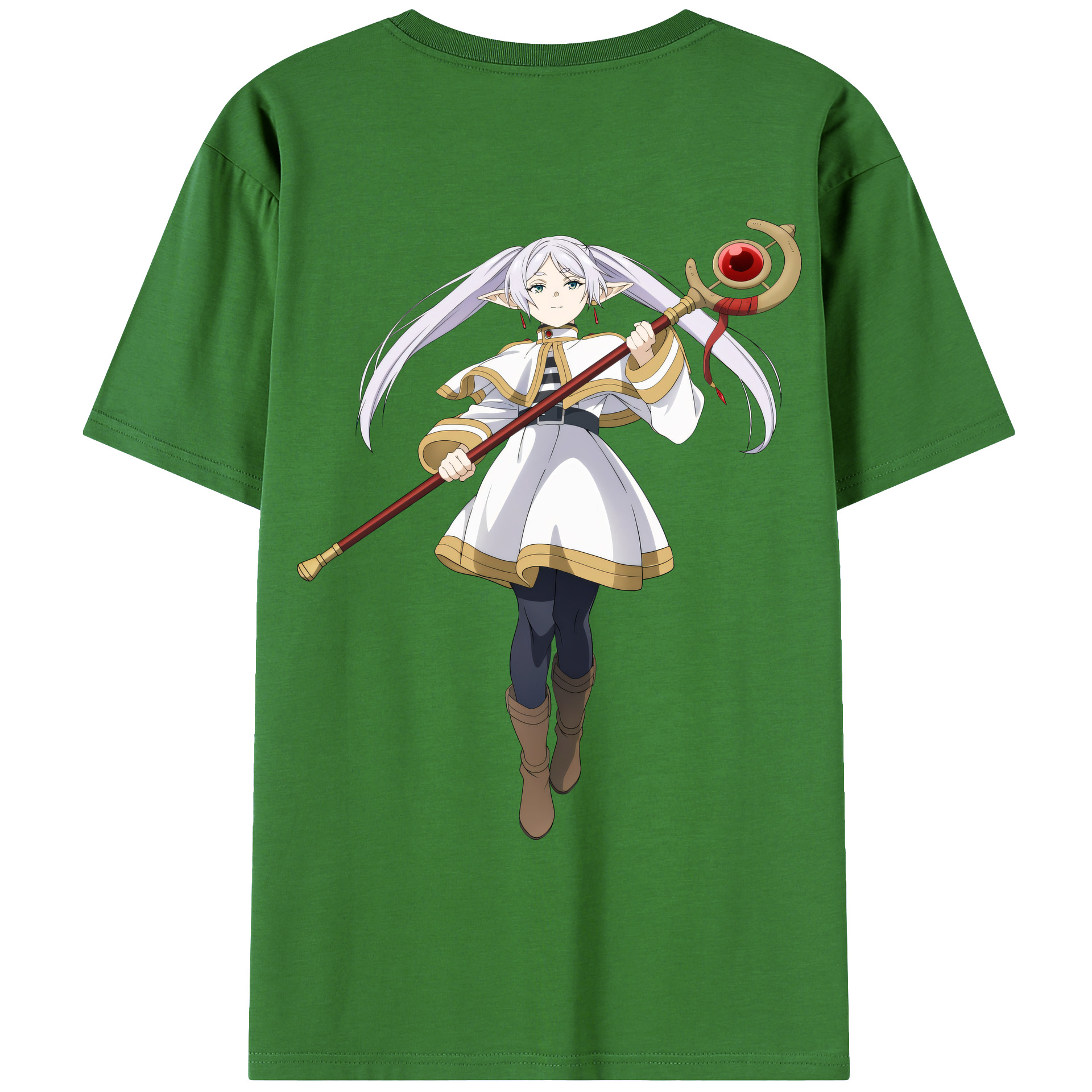 （画像用） 葬送のフリーレン Frieren レディース半袖Tシャツ(バックプリント)